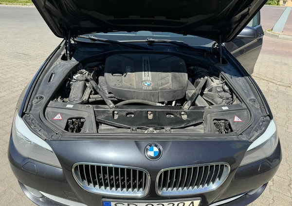 BMW Seria 5 cena 62500 przebieg: 211000, rok produkcji 2013 z Zbąszynek małe 191